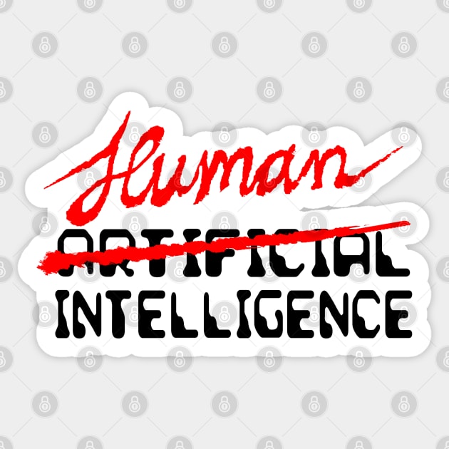 Human Intelligence Sticker by NewSignCreation